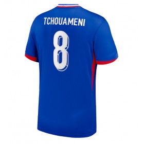 Frankreich Aurelien Tchouameni #8 Heimtrikot EM 2024 Kurzarm